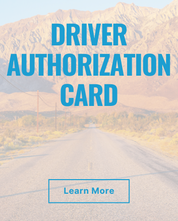 Driver Authorization Cards